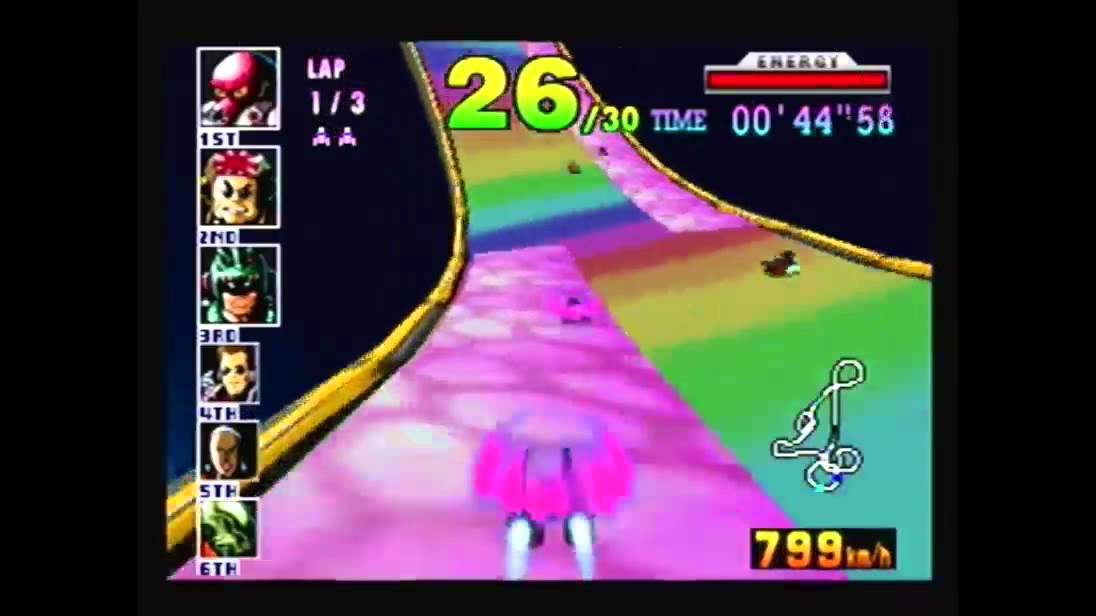 Mario Kart 8 Rainbow Road (N64) in F-Zero X!