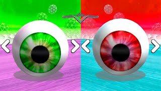 Going Balls - How Many Times Will Eye Balls Fall on Same Levels? Color Race-236