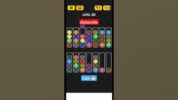 level 301| Ball sort puzzle level 301 #shorts