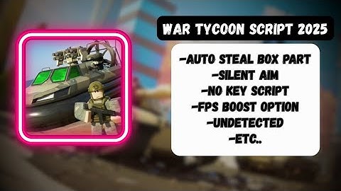 Best OP Script for War tycoon 2025 | Undetected