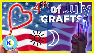 4th of July Crafts Any Kid Can Do | Bubble Wands & Glow in the Dark Sensory Bottle