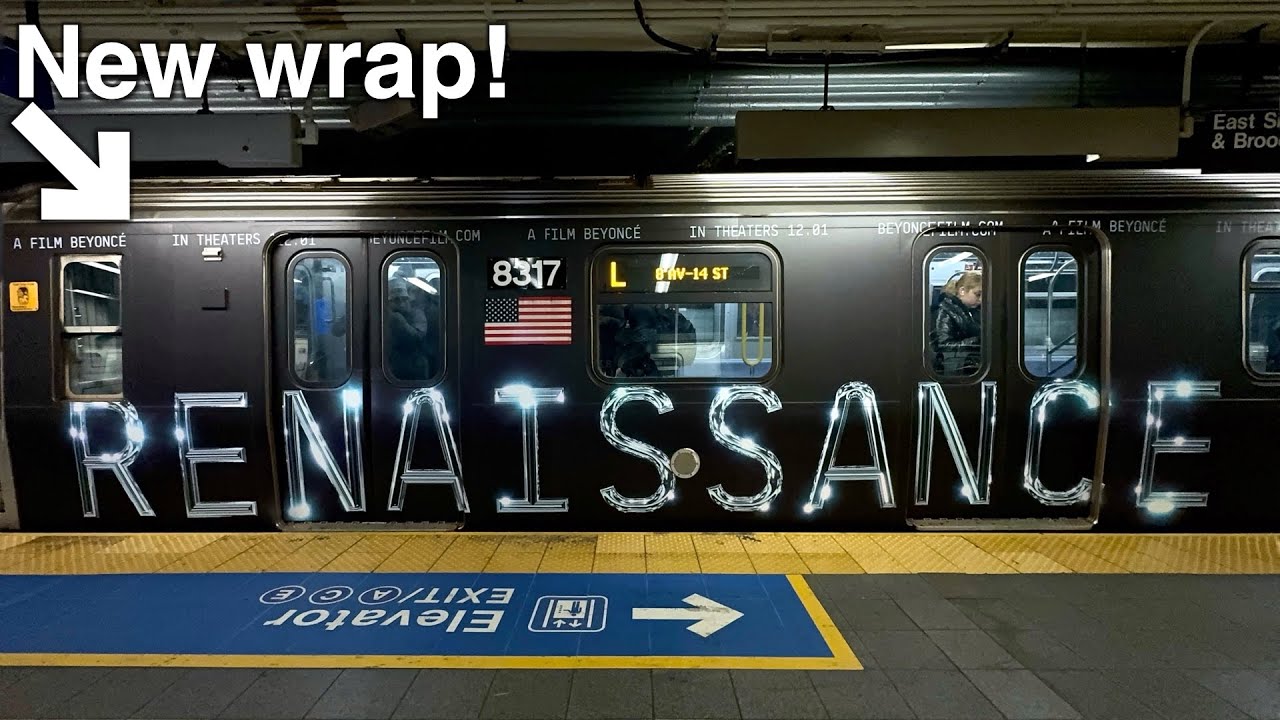 Renaissance Wrapped R160 on the L Train for Beyoncé - YouTube