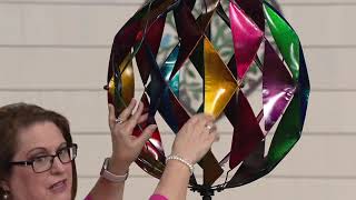 Plow Hearth Diamond Globe Wind Spinner On Qvc