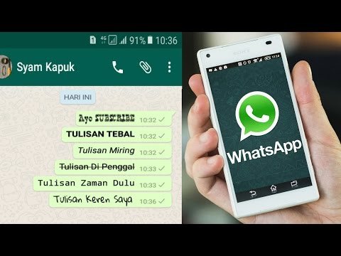 Video Cara Membuat Tulisan Berwarna Di Whatsapp