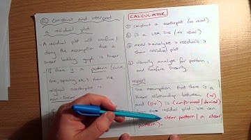 Regression Analysis - G - Construct a Residual Plot