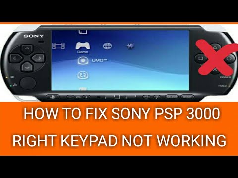 HOW TO FIX SONY PSP 3000 RIGHT KEYPAD NOT WORKING - YouTube