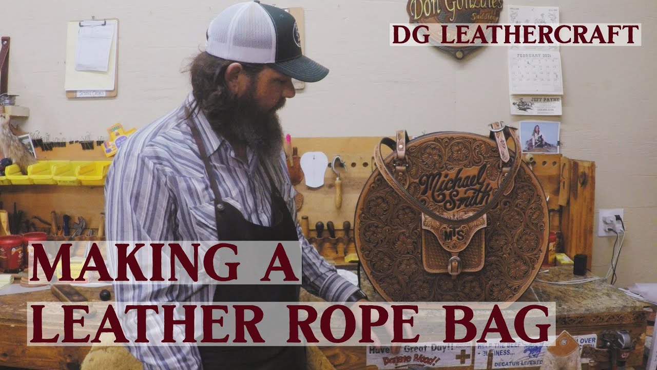 Making a Leather Rope Bag 