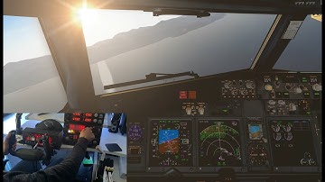ZIBO MOD 737 | Landing in Podgorica, Montenegro | Honeycomb Yoke | ✈X-Plane 11