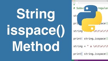 String isspace()-methode | Python-zelfstudie