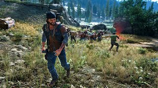 Days Gone - Luring A Horde To Marauder Camp..