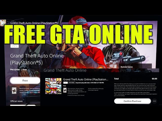 TinyRobot - Get GTA ONLINE Free on PS5* The standalone version of