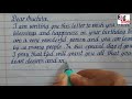 How to write birthday wish letter/ Monocursive handwriting #13/ Eng Teach