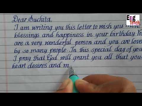 Video: How To Write A Letter On Your Birthday