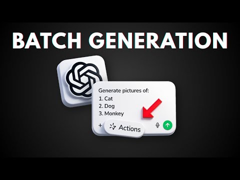 How to Batch Generate MULTIPLE Pictures at Once in ChatGPT