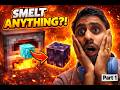 Minecraft But You can Smelt Anything Part 1| Minecraft DataPacks | In Telugu