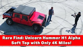 Rare Find: Unicorn Hummer H1 Alpha Soft Top with Only 4K Miles!