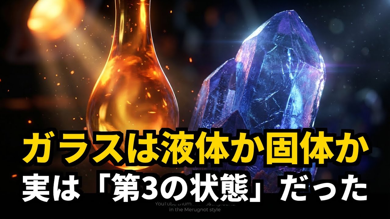 ガラスは液体？固体？衝撃の真実 #教養ドキュ #ガラスの秘密