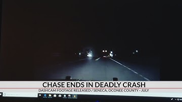 Dash cam footage shows chase that ended in fatal crash into house