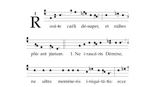 Rorate coeli desuper - ne irascaris chords