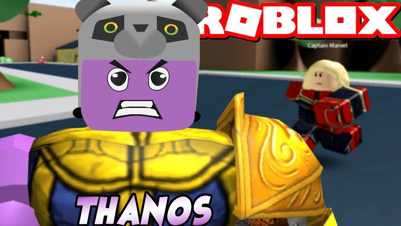 Thanos Olduk Super Kahramanlar Pesimizde Panda Ile Roblox Thanos Simulator By Harika Panda - panda ile super kahraman olup kotu adamlari durdurduk roblox