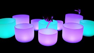 Let Go Of Stress & Worry Deep Sleep & Chakra Healing Crystal Bowls 432Hz Sound Bath