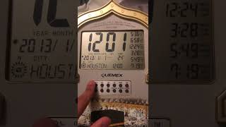 How to Set the Time on QUEMEX Azan Clock. screenshot 1