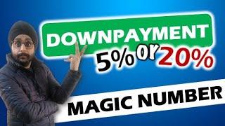 Buying a house in CANADA? | How much to SAVE in downpayment  the maths!