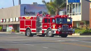 🚑🚒 Rescue 84 & Engine 83 Costa Mesa Fire & Rescue Arriving Separately | 3/4/2023 (CMFD R84 & E83)