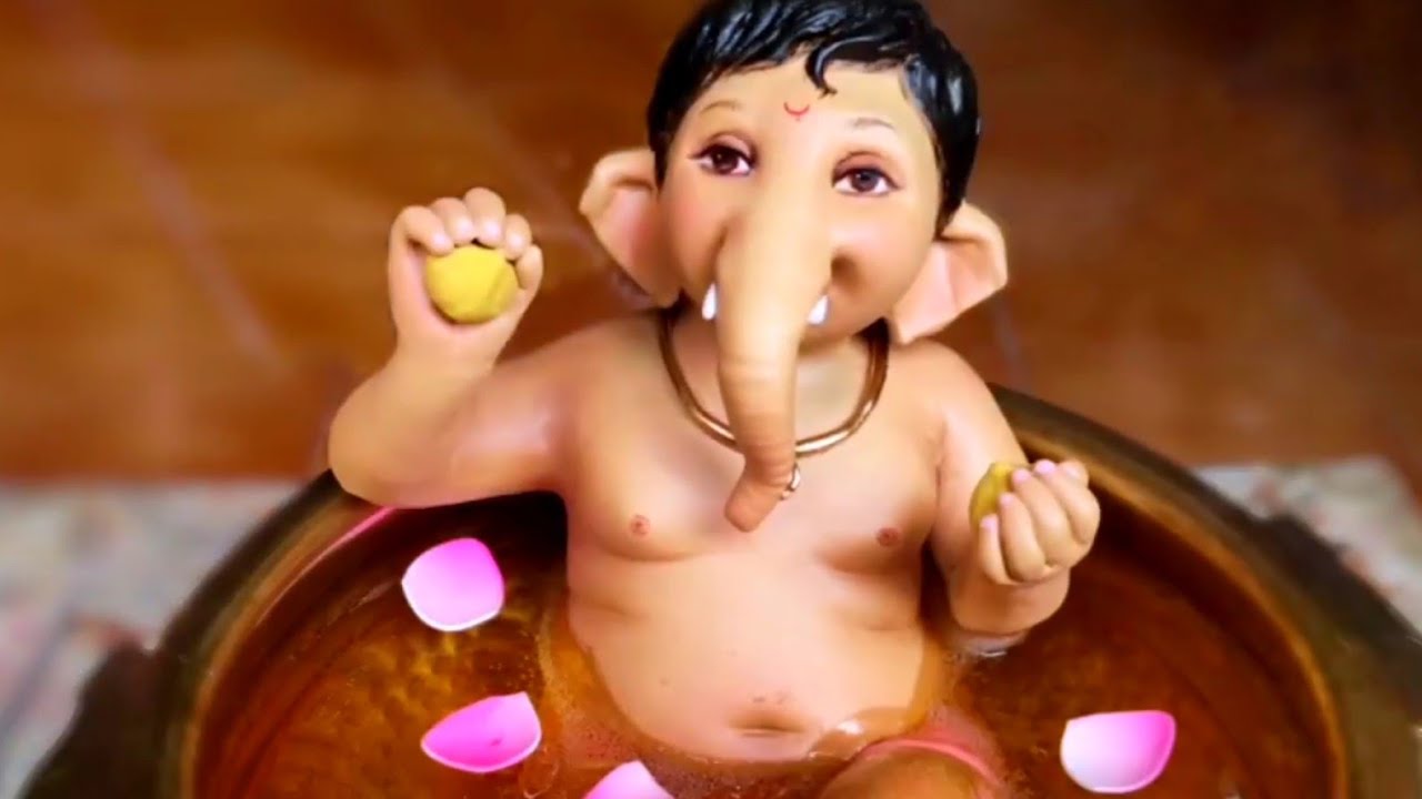 How To Make Eco Friendly Ganesha at home | Easy Ganesh Making ...