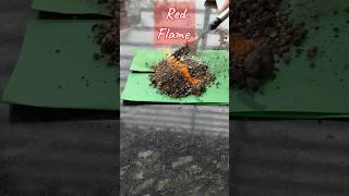 🔥 Red Flame Chemistry Experiment #diy #scienceexperiment #school #teeneducation