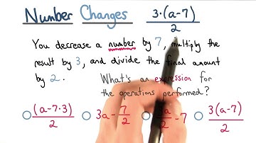 Number Changes - Visualizing Algebra