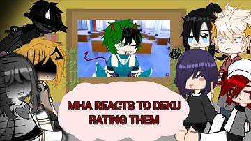 { MHA REACTS TO DEKU RATING (ROASTING) THEM } || MHA REACTS || yumiiz