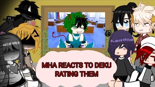  MHA REACTS TO DEKU RATING (ROASTING) THEM  || MHA REACTS || yumiiz