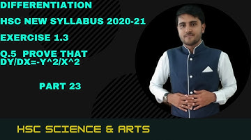 Differentiation Class 12 Exercise 1.3 Part 23 | Shadab Khan
