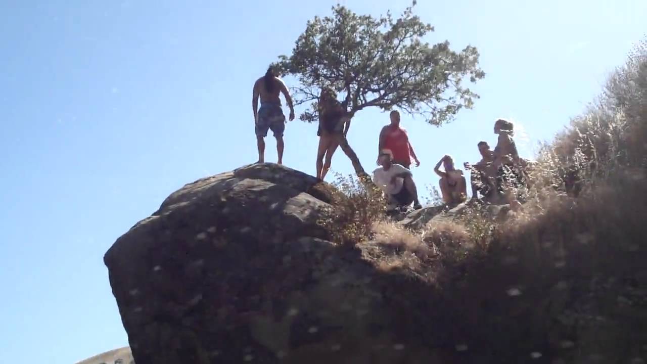 Illegal Cliff Diving at Lake Del Valle YouTube