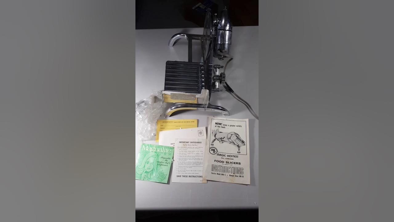 Vintage Magic Hostess Food Slicer Model MH8E YouTube