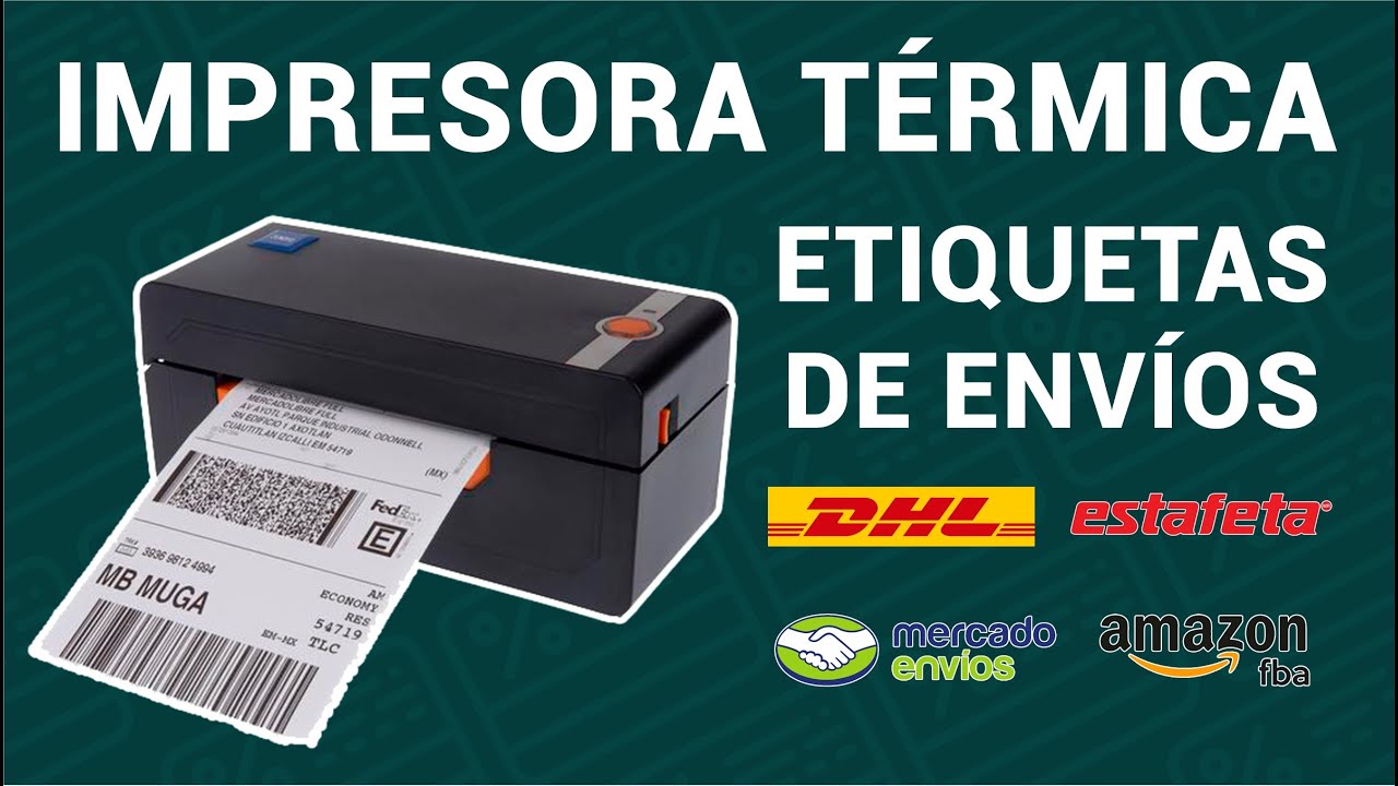 IMPRESORA TÉRMICA para ETIQUETAS de ENVÍO sin GASTAR EN CARTUCHOS O TINTA - Impresora  ZENDIO - YouTube
