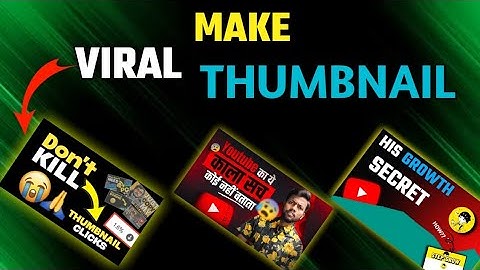 Make Virals THUMBNAIL Like @StepGrow  and @decodingyt | How To Make Thumbnail For Youtube Videos