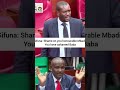 Shame on you Honourable Mbadi #kenyapolitics#wantam #sifuna
