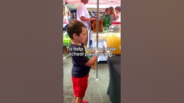 Host a lemonade stand for inclusive school playgrounds!🍋#shorts #lemonadestand #nonprofit
