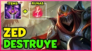 🔥 *IMPECABLE* COMO JUGAR ZED JUNGLA S15 GUÍA ESPAÑOL | TEMPORADA 15 LOL 2025