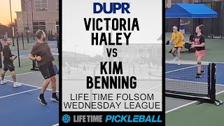 3.5+ Life Time DUPR Pickleball League - Victoria/Haley v Kim/Benning