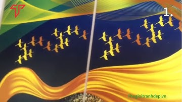 Tranh gỗ MDF, tranh gỗ MDF khung composite, tranh bộ ghép