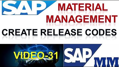 How to Configure Release Codes in Material Management | Release Codes in sap mm | DK TECHNOLOGIES