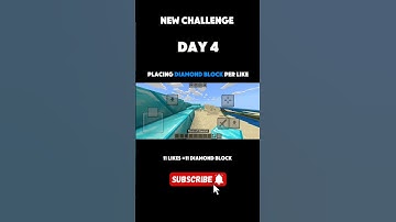 Day four of placing Diamond Block per like💎#shorts #minecraft #minecraftshorts #challenge