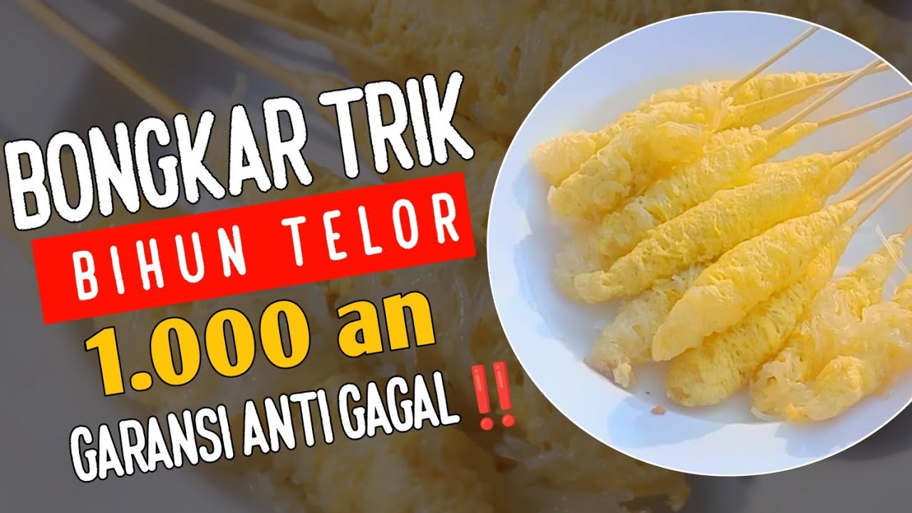 Laris Manis‼️ CARA MEMBUAT BIHUN TELUR GULUNG ANTI GAGAL - Resep Bilor Jajanan SD #telurgulung