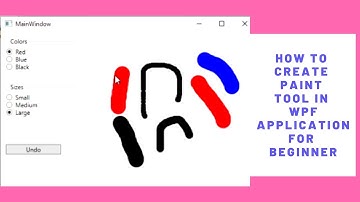 Create a Paint Application in WPF with Xaml and C# with Drag & Drop #CSharp #XAML #WPF #PaintApp