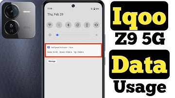 How to show data usage on Iqoo Z9 5G || Iqoo Z9 5G me data usage kaise show kare ||