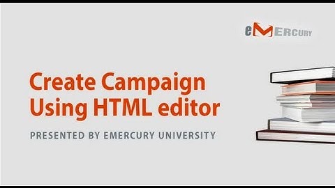 Emercury - How to Create an Email Campaign