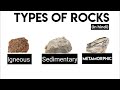Types of Rocks- Igneous, Sedimentary, metamorphic | Hindi